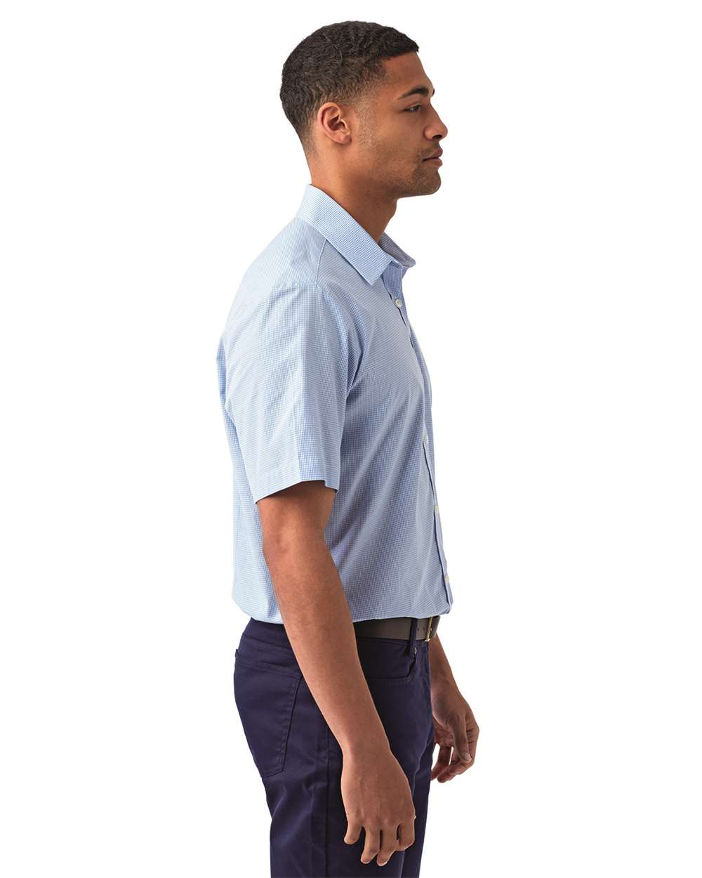 Men's Microcheck Gingham Cotton Shirt