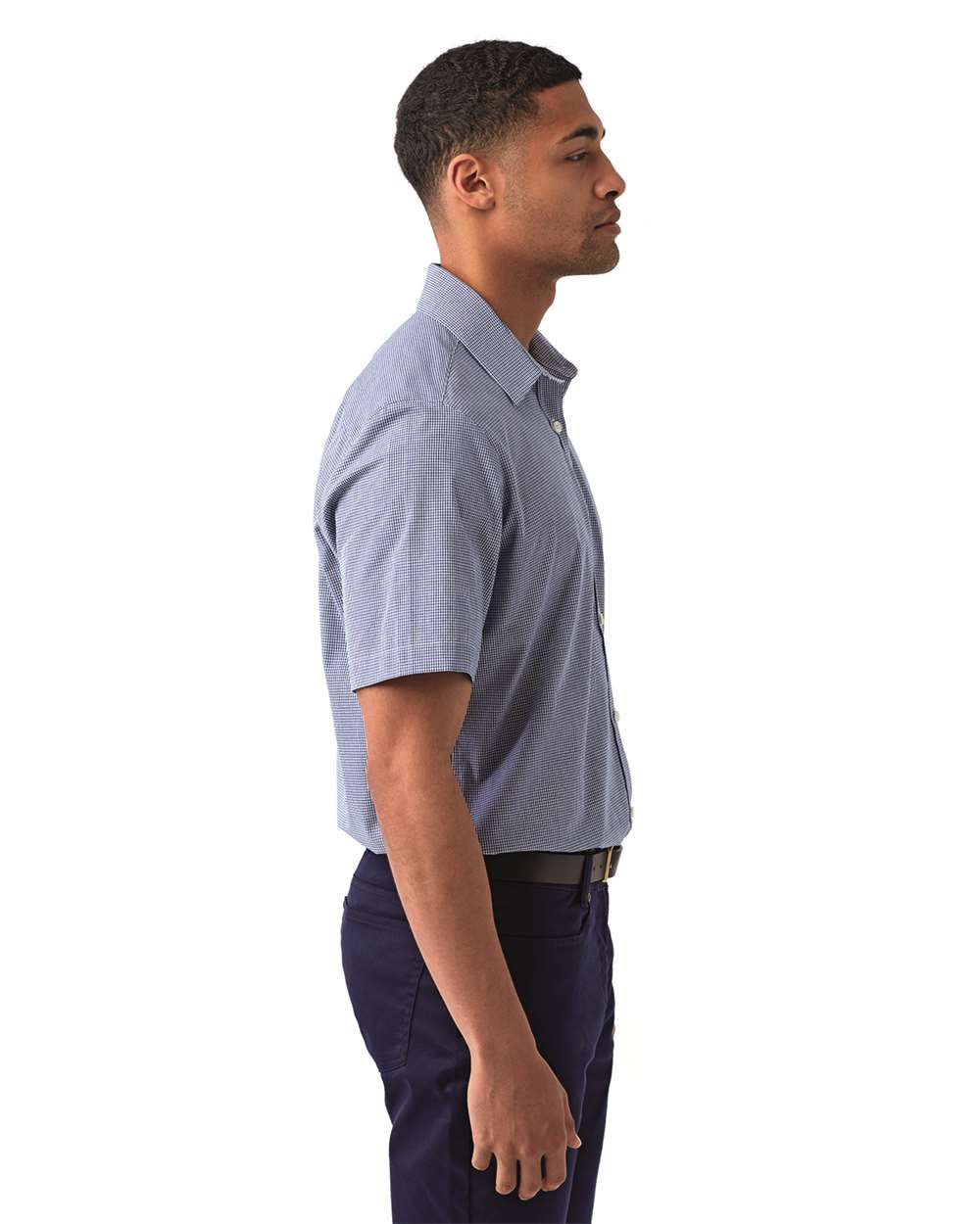 Men's Microcheck Gingham Cotton Shirt