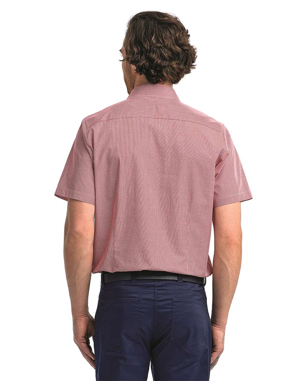 Men's Microcheck Gingham Cotton Shirt