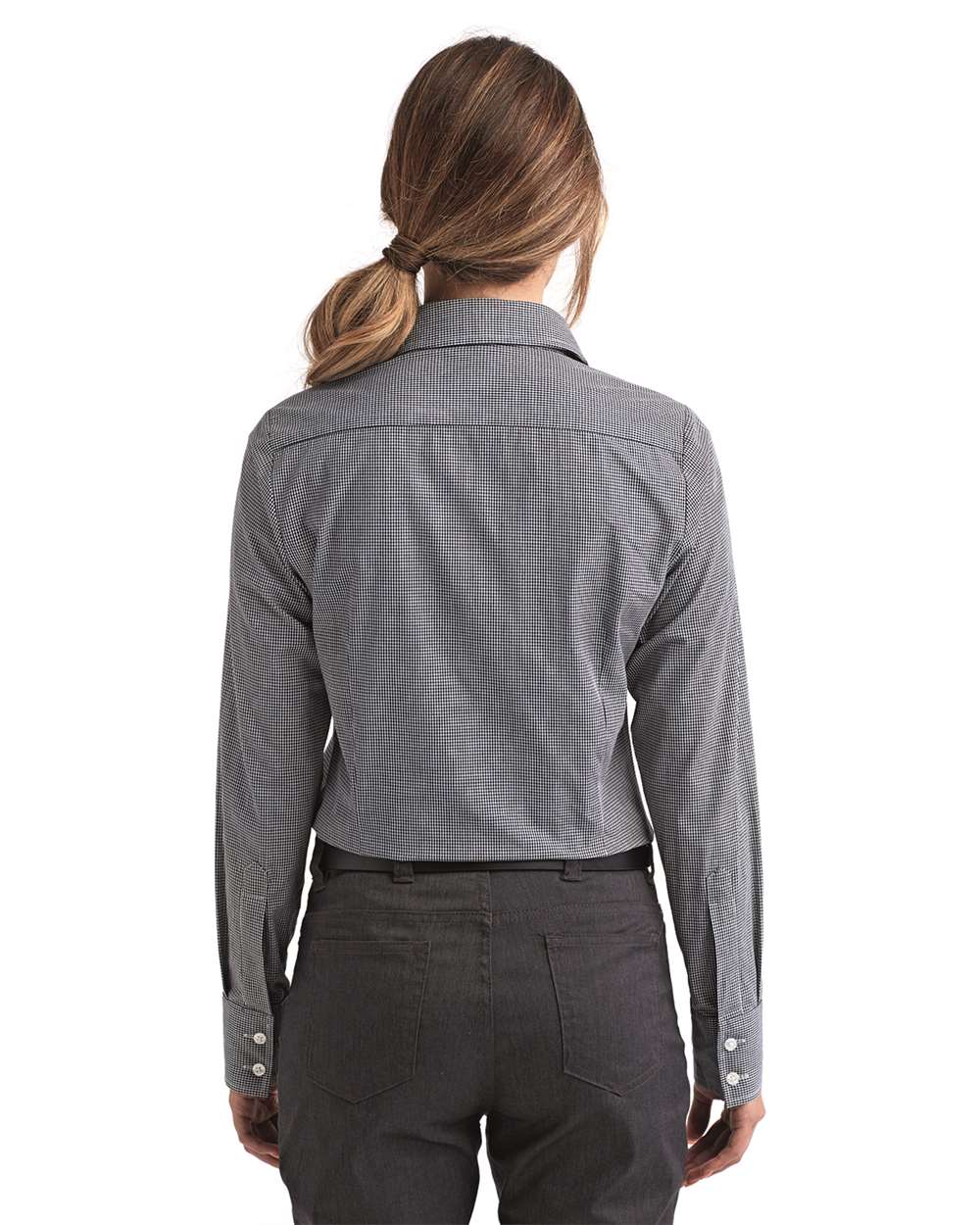 Women's Microcheck Gingham Cotton Shirt