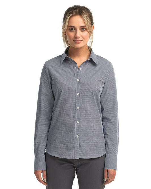 Women's Microcheck Gingham Cotton Shirt