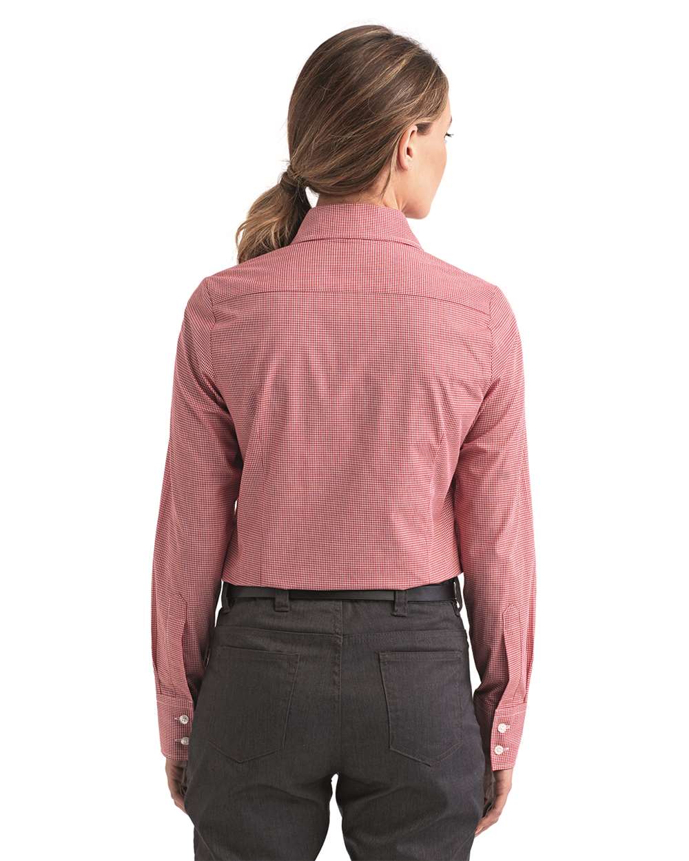 Women's Microcheck Gingham Cotton Shirt