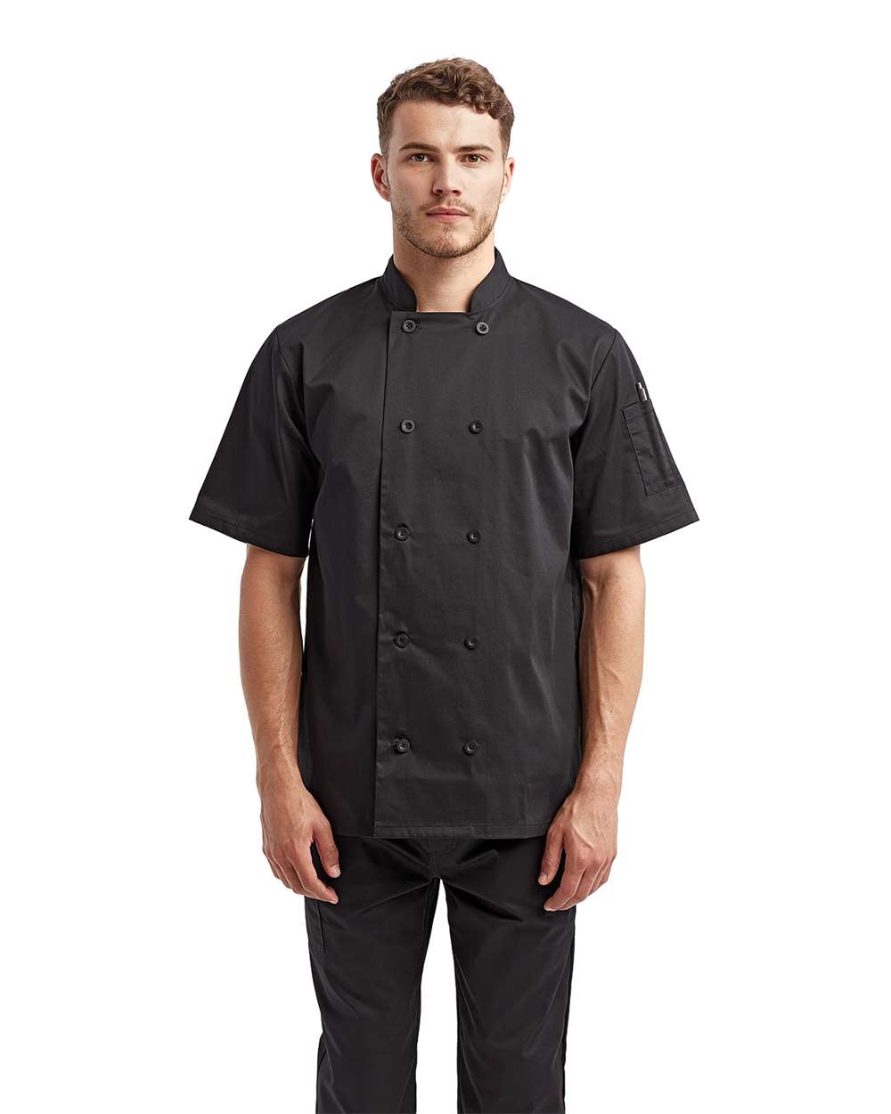 Unisex Short Sleeve Recycled Chef Coat
