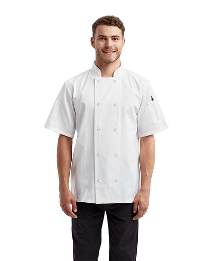 Unisex Short Sleeve Recycled Chef Coat
