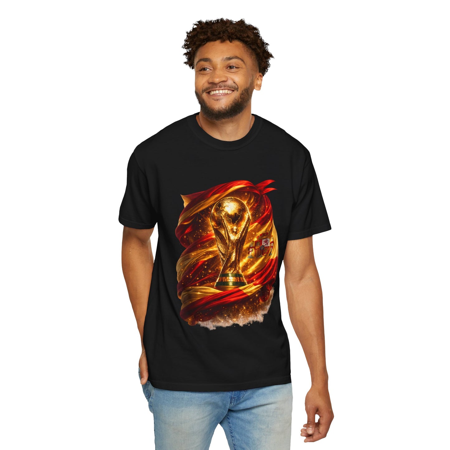 Spain Football World Cup 2026 'Resplandor Eterno' Shrouded Trophy | Premium Graphic Tee