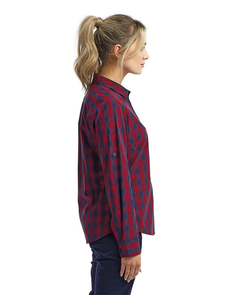Women's Mulligan Check Cotton Dress Shirt