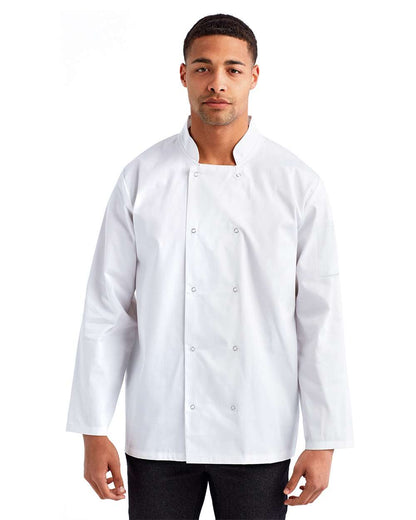 Unisex Ten Studded Front Chef Coat