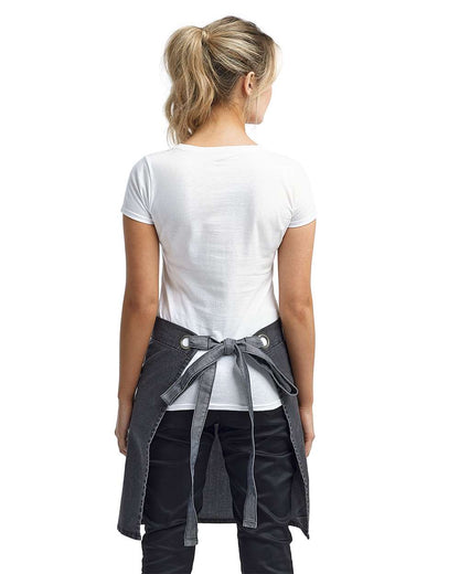 Domain Contrast Denim Waist Apron