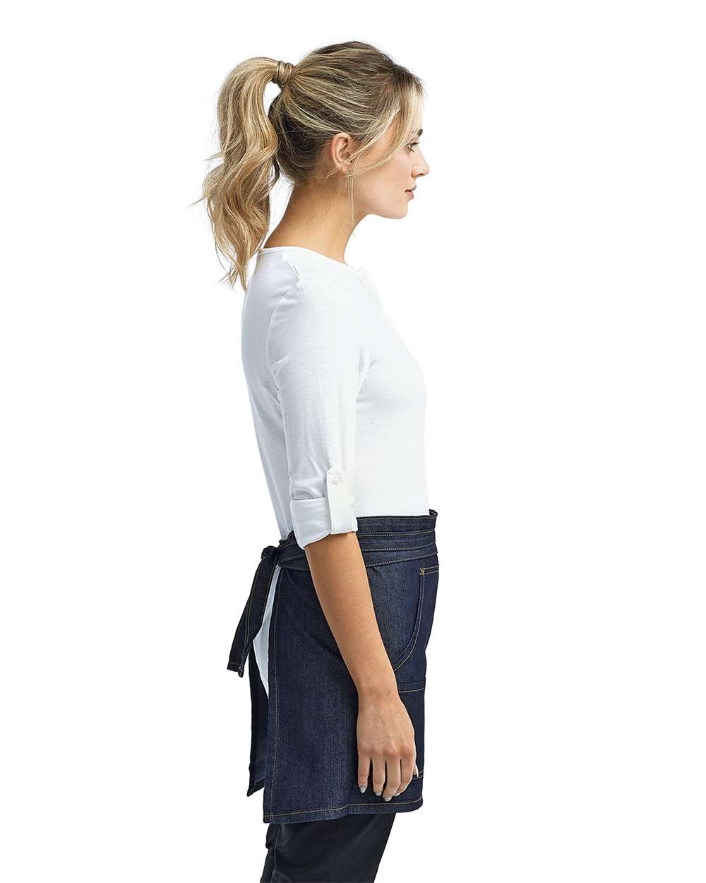 Jeans Stitch Denim Waist Apron