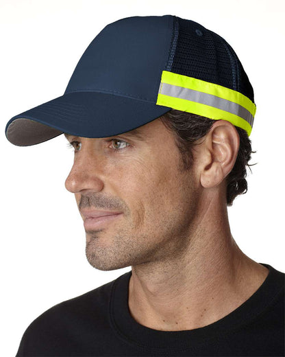 Trucker Reflector High-Visibility Constructed Cap
