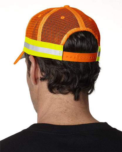 Trucker Reflector High-Visibility Constructed Cap