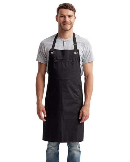 Barley Contrast Stitch Recycled Bib Apron