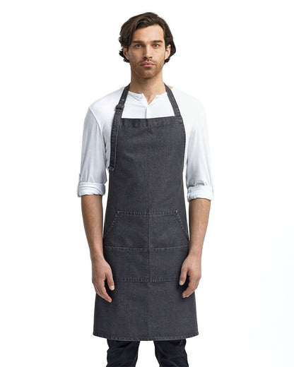 Jeans Stitch Denim Bib Apron