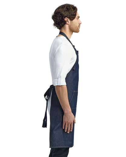 Jeans Stitch Denim Bib Apron