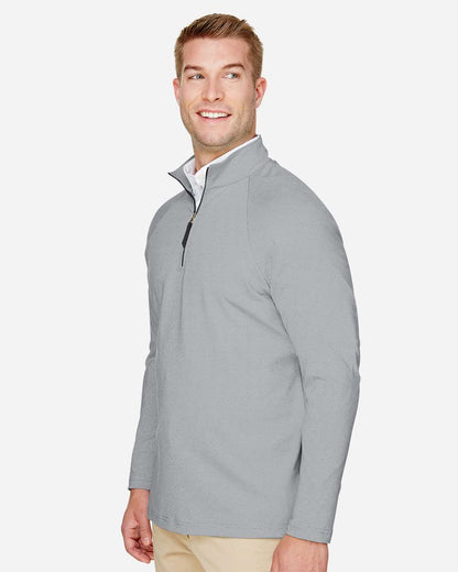 Men's CrownLux PerformanceÂ® Clubhouse Micro-Stripe Quarter-Zip Pullover