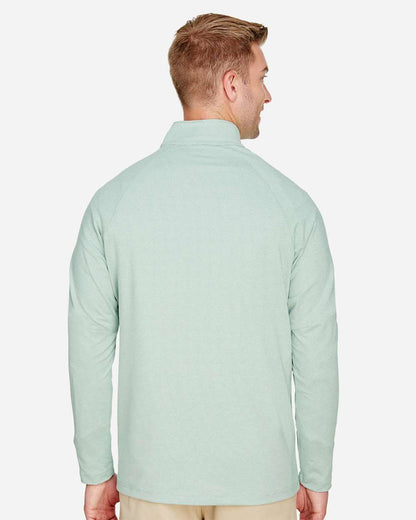 Men's CrownLux PerformanceÂ® Clubhouse Micro-Stripe Quarter-Zip Pullover