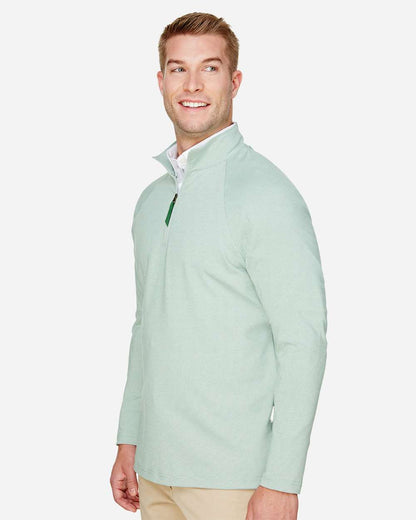 Men's CrownLux PerformanceÂ® Clubhouse Micro-Stripe Quarter-Zip Pullover