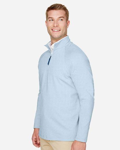 Men's CrownLux PerformanceÂ® Clubhouse Micro-Stripe Quarter-Zip Pullover