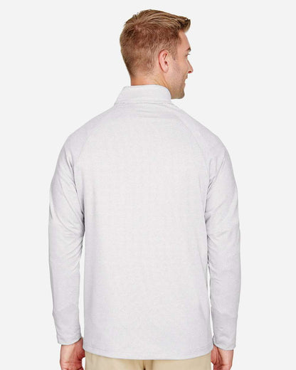 Men's CrownLux PerformanceÂ® Clubhouse Micro-Stripe Quarter-Zip Pullover