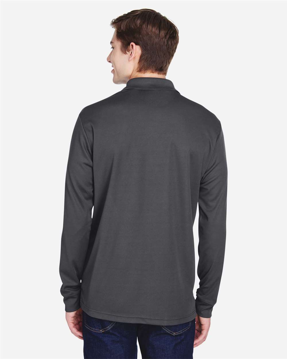 Men's Pinnacle Performance Long Sleeve PiquÃ© Polo with Pocket