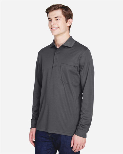 Men's Pinnacle Performance Long Sleeve PiquÃ© Polo with Pocket
