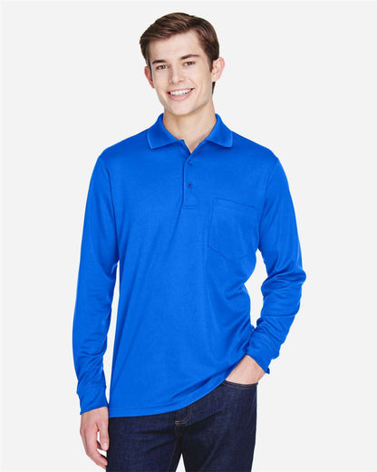Men's Pinnacle Performance Long Sleeve PiquÃ© Polo with Pocket