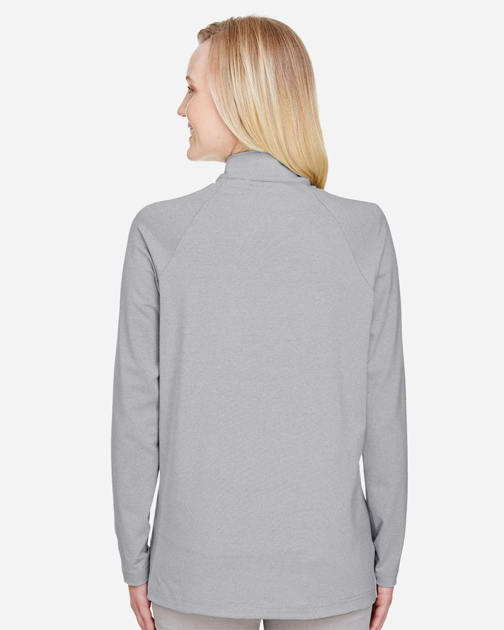 Women's CrownLux PerformanceÂ®Â Clubhouse Micro-Stripe Quarter-Zip Pullover