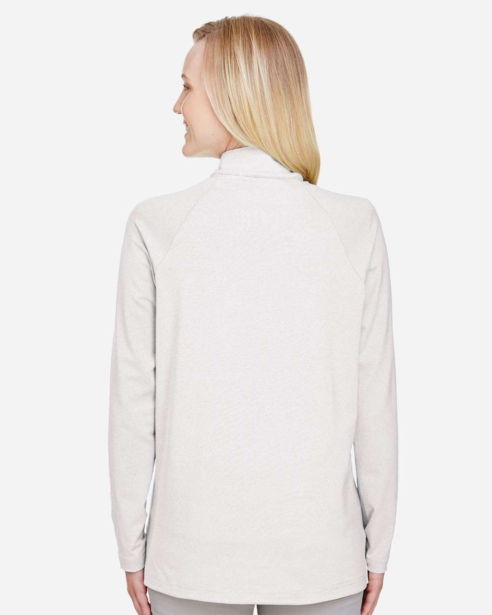 Women's CrownLux PerformanceÂ®Â Clubhouse Micro-Stripe Quarter-Zip Pullover
