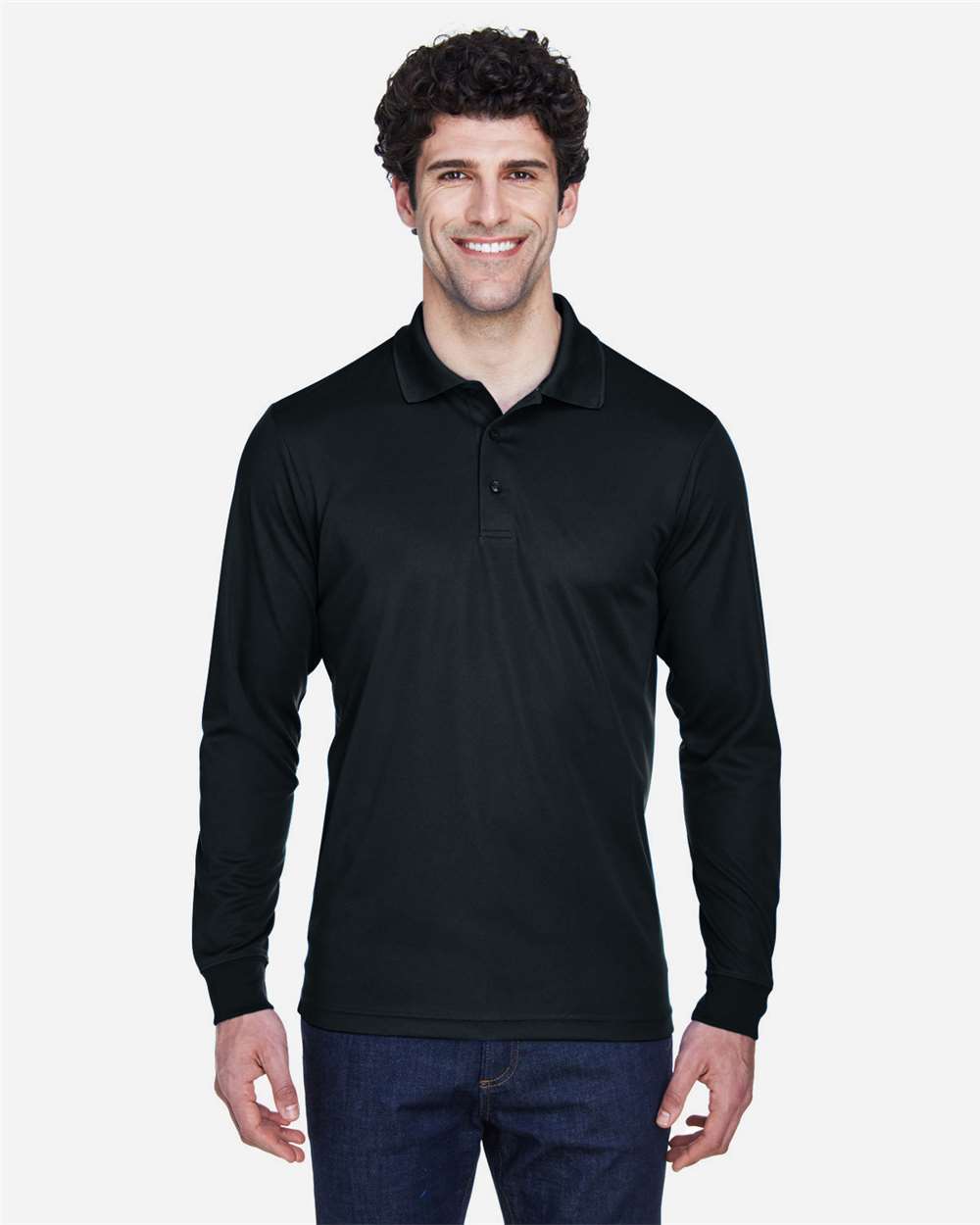 Men's Pinnacle Performance Long Sleeve PiquÃ© Polo