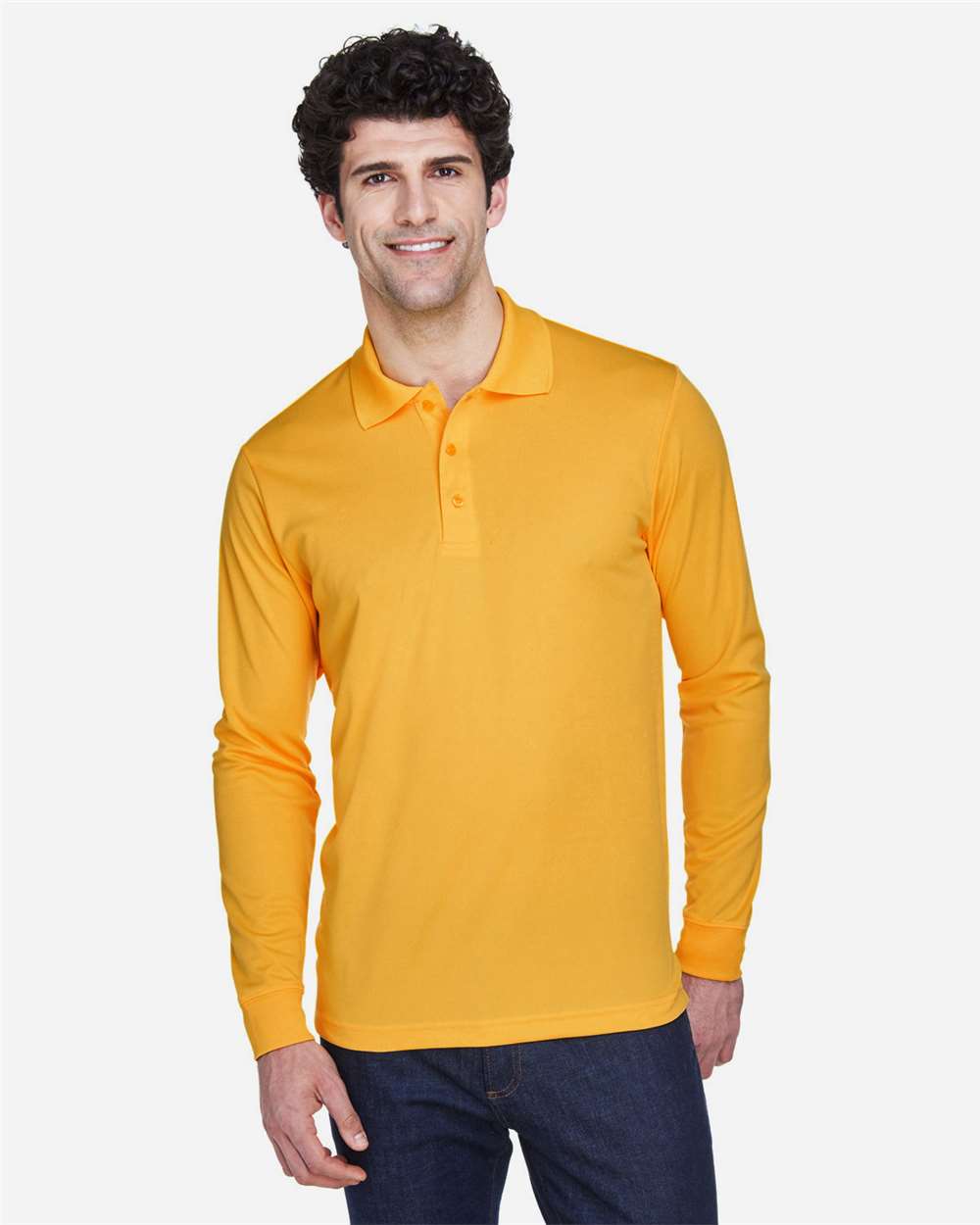 Men's Pinnacle Performance Long Sleeve PiquÃ© Polo
