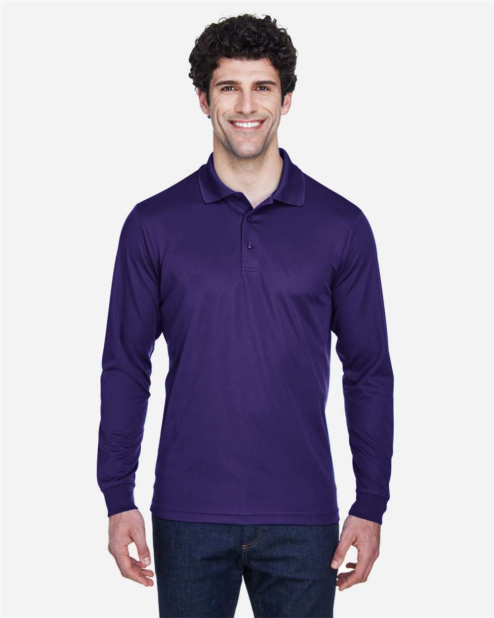 Men's Pinnacle Performance Long Sleeve PiquÃ© Polo
