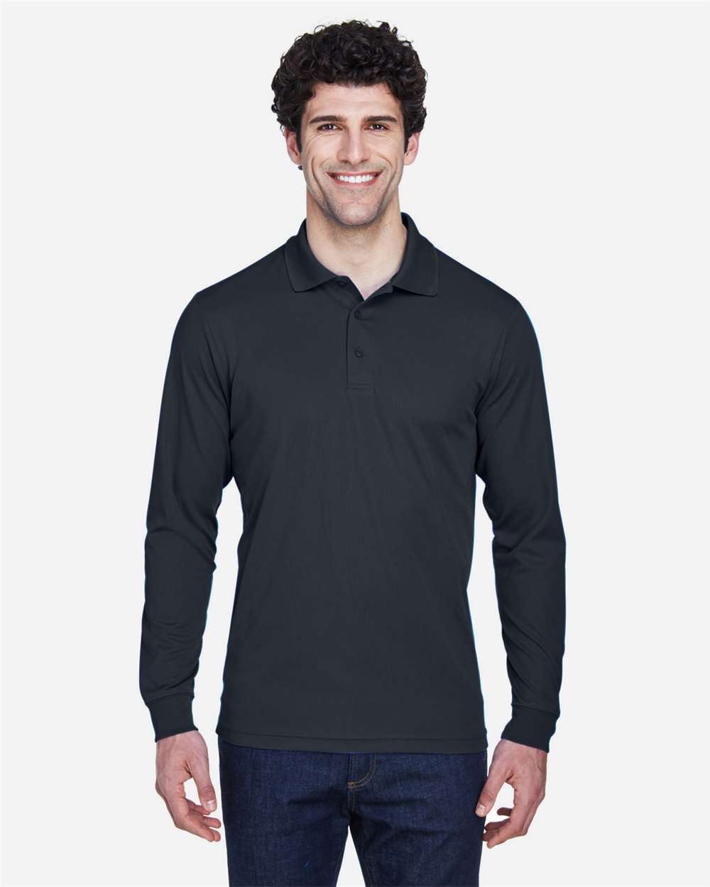 Men's Pinnacle Performance Long Sleeve PiquÃ© Polo