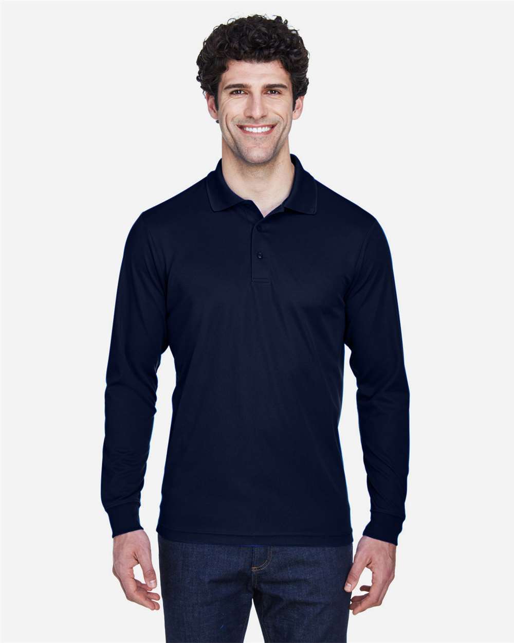Men's Pinnacle Performance Long Sleeve PiquÃ© Polo