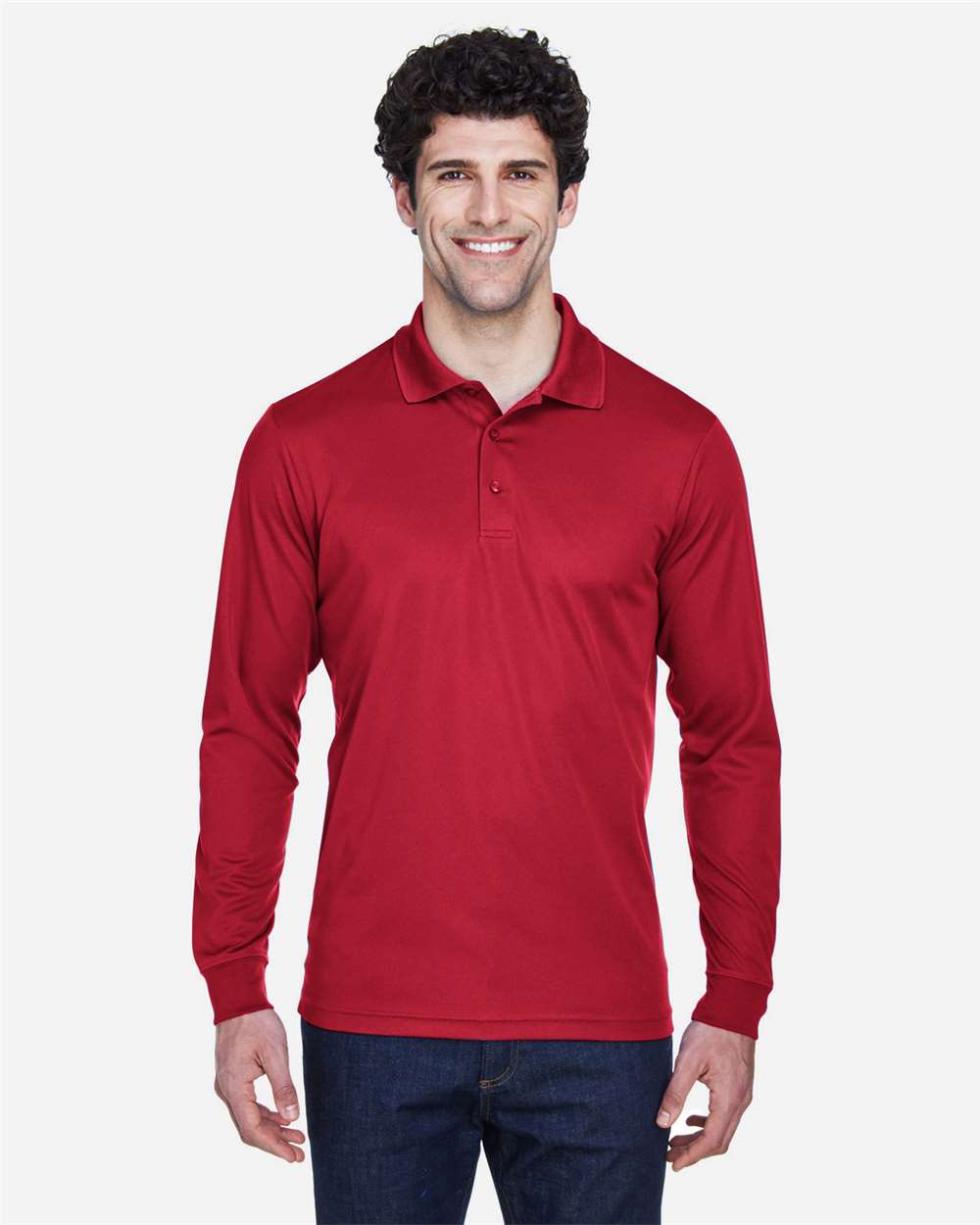 Men's Pinnacle Performance Long Sleeve PiquÃ© Polo