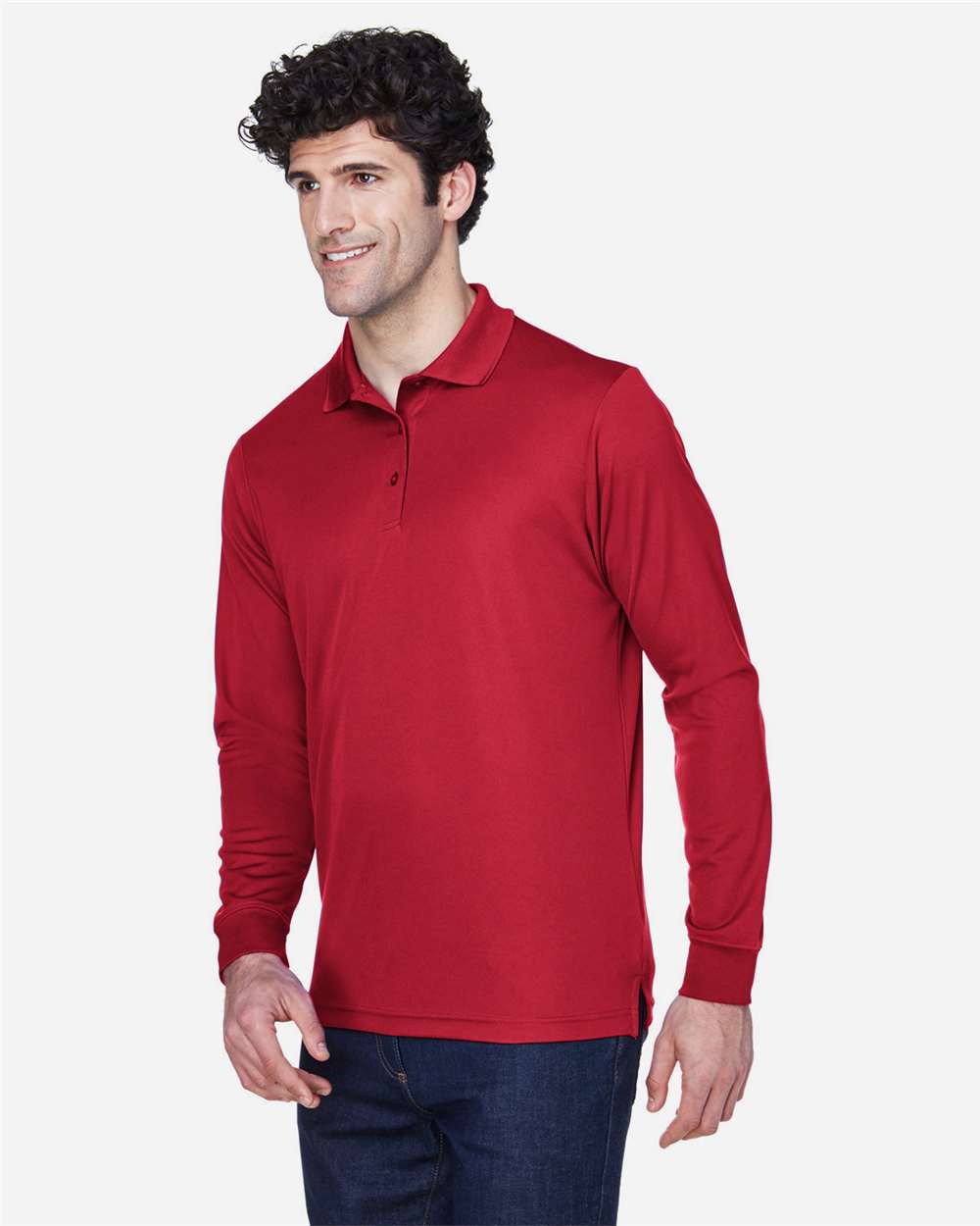 Men's Pinnacle Performance Long Sleeve PiquÃ© Polo
