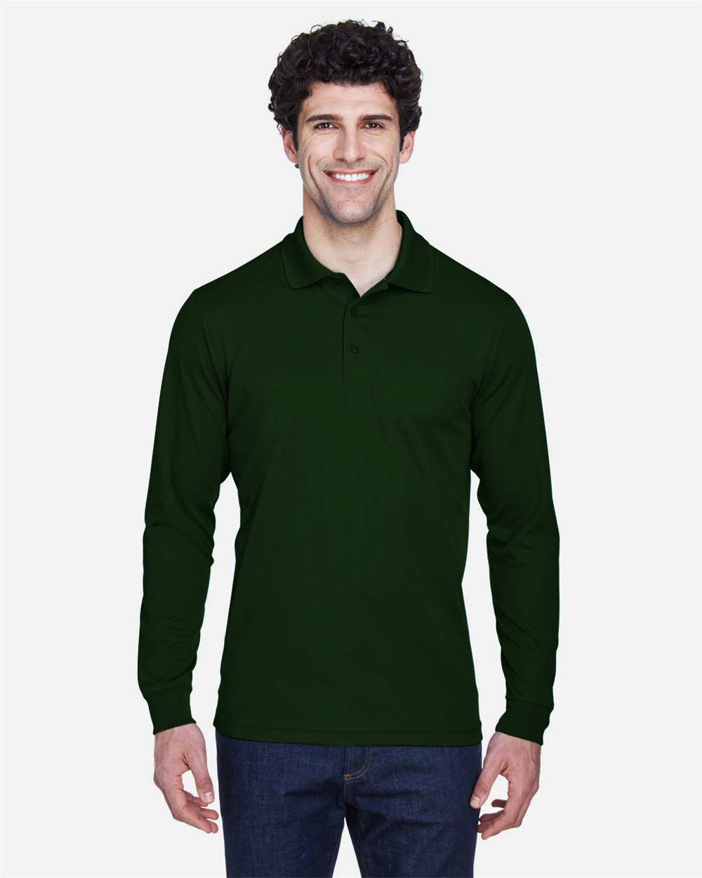 Men's Pinnacle Performance Long Sleeve PiquÃ© Polo