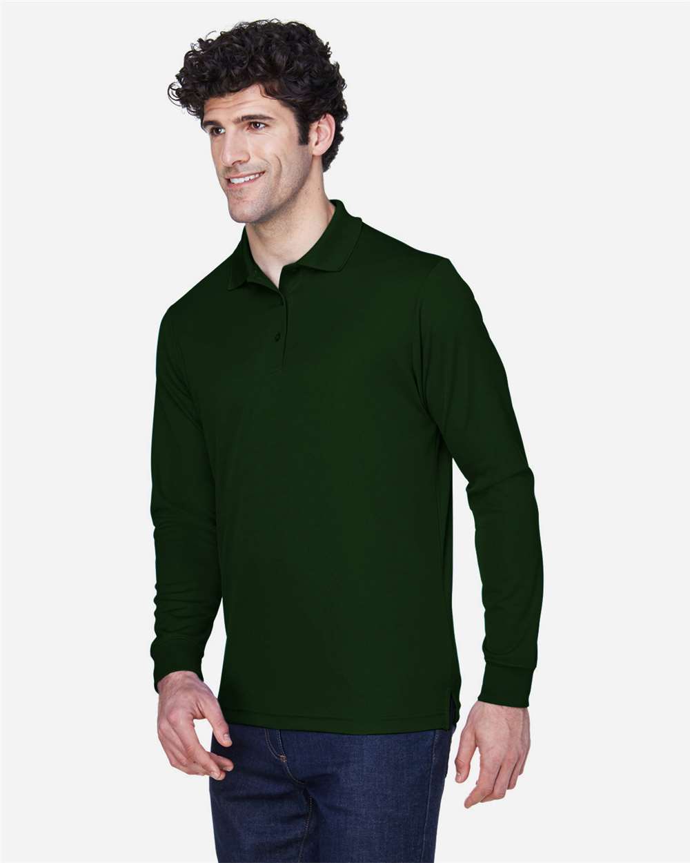 Men's Pinnacle Performance Long Sleeve PiquÃ© Polo