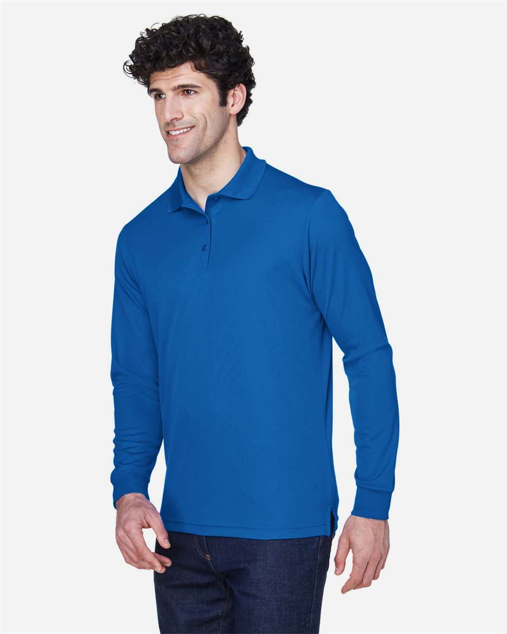 Men's Pinnacle Performance Long Sleeve PiquÃ© Polo