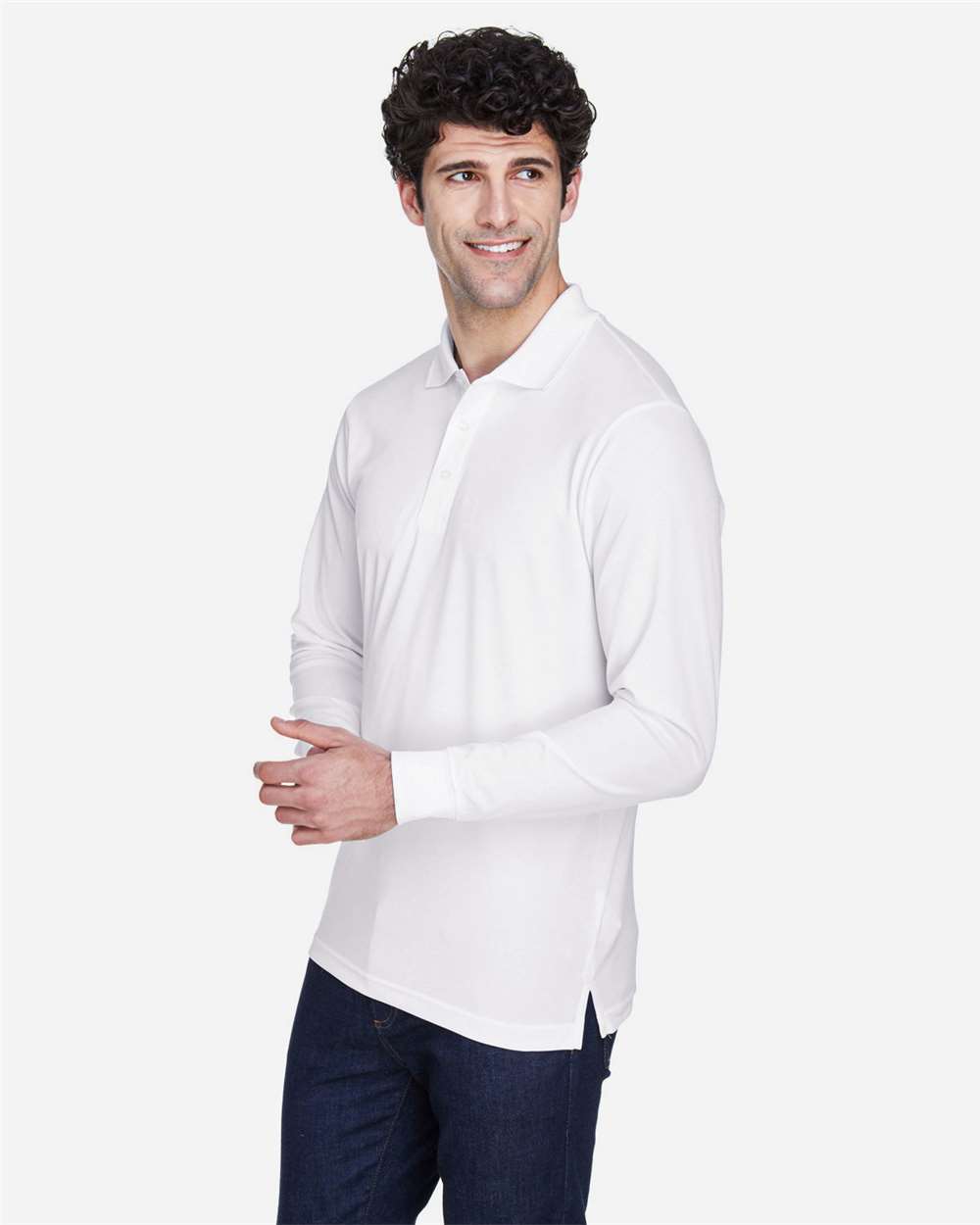 Men's Pinnacle Performance Long Sleeve PiquÃ© Polo