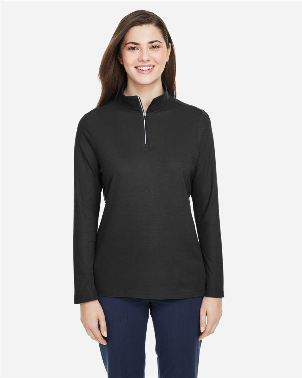 Women's Fusion ChromaSoftÂ™ Pique Quarter-Zip Pullover