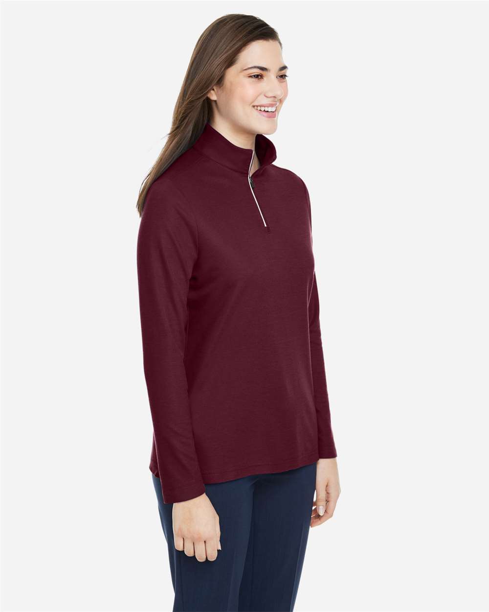 Women's Fusion ChromaSoftÂ™ Pique Quarter-Zip Pullover