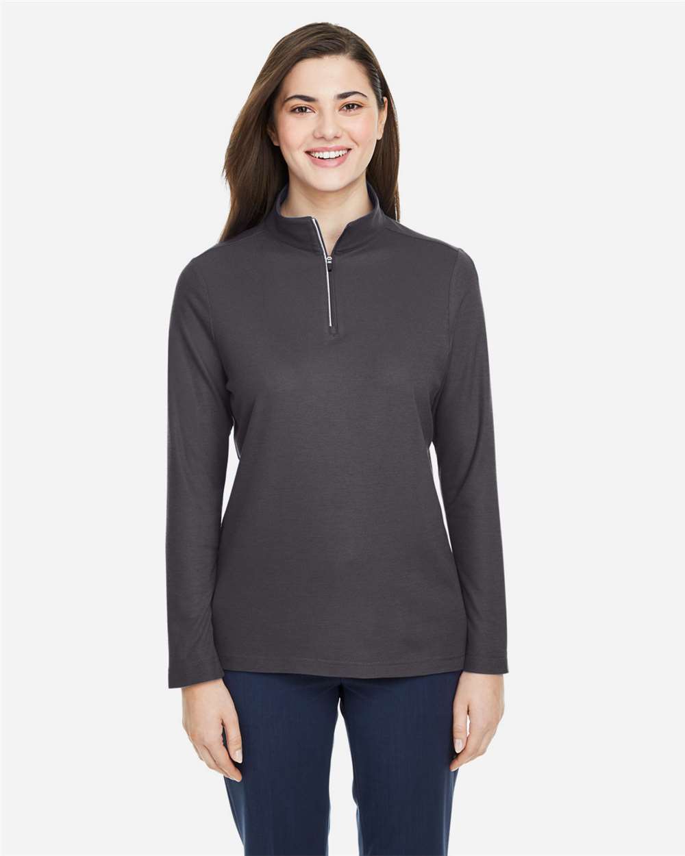 Women's Fusion ChromaSoftÂ™ Pique Quarter-Zip Pullover