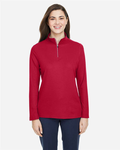 Women's Fusion ChromaSoftÂ™ Pique Quarter-Zip Pullover