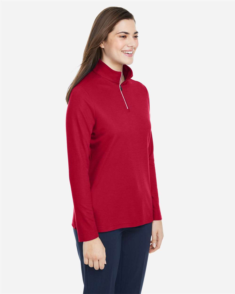 Women's Fusion ChromaSoftÂ™ Pique Quarter-Zip Pullover