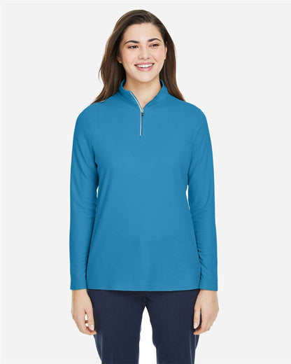 Women's Fusion ChromaSoftÂ™ Pique Quarter-Zip Pullover