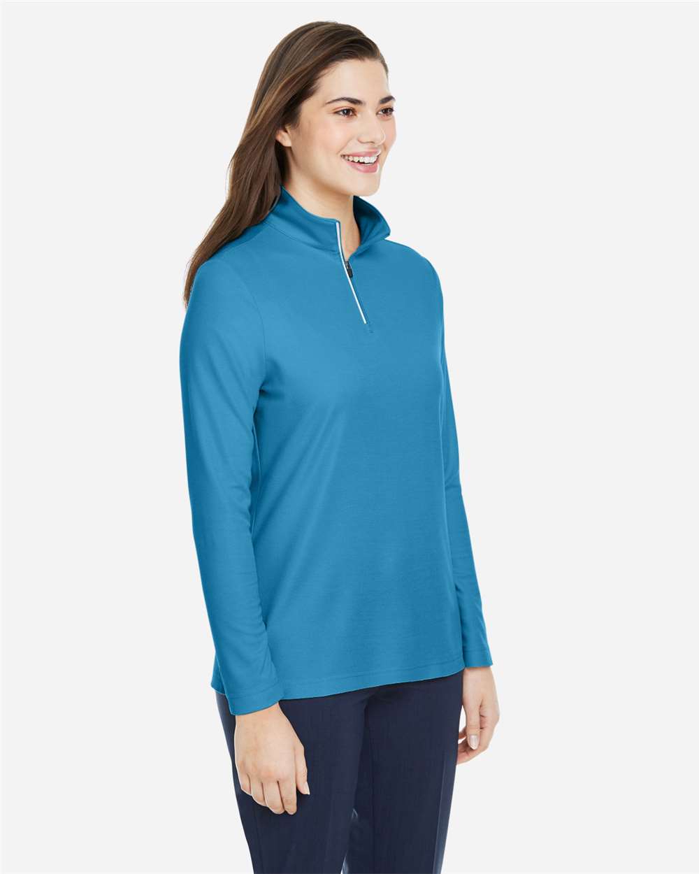 Women's Fusion ChromaSoftÂ™ Pique Quarter-Zip Pullover