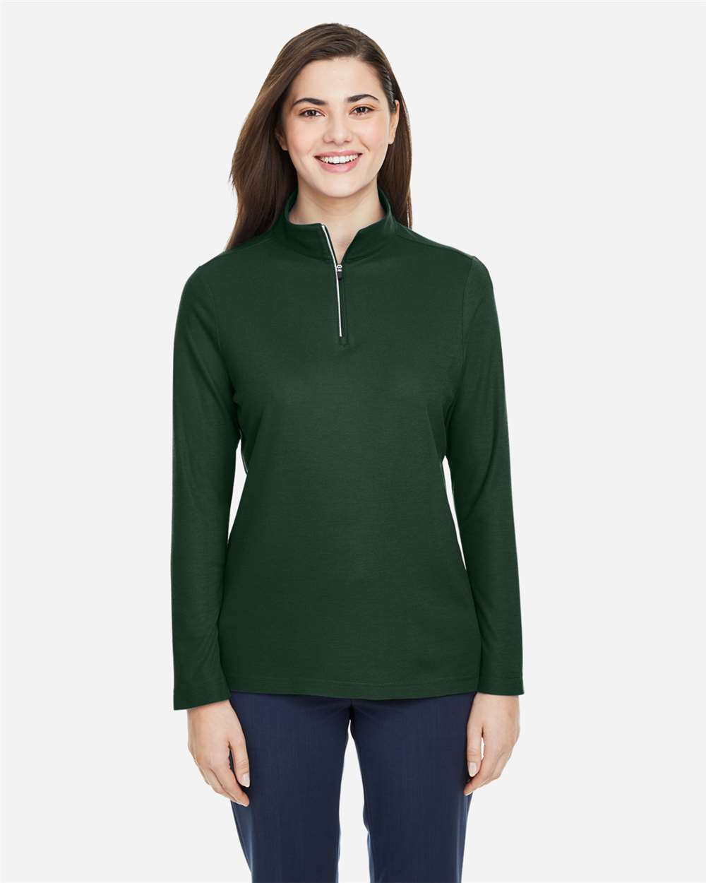 Women's Fusion ChromaSoftÂ™ Pique Quarter-Zip Pullover