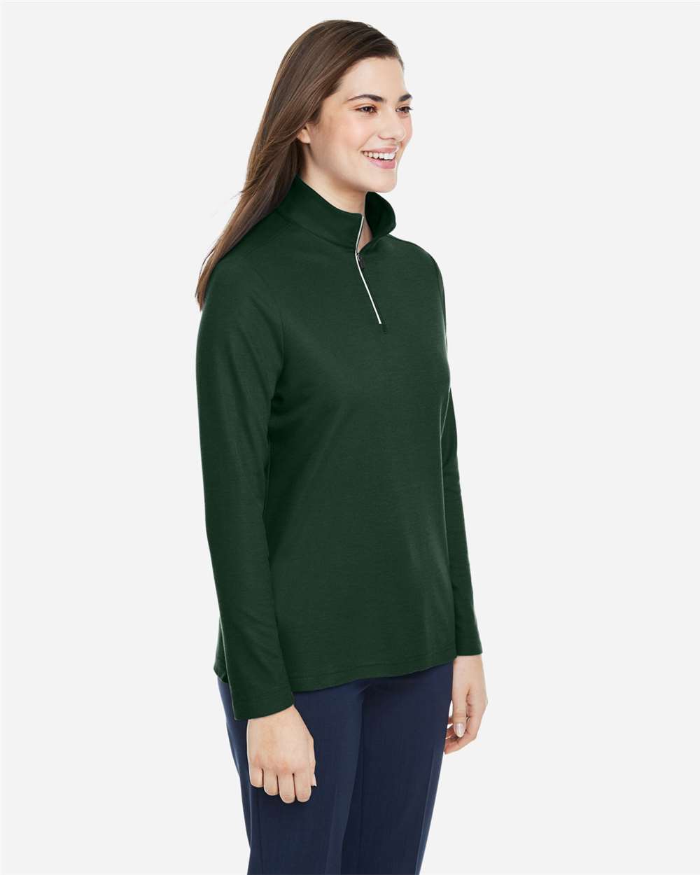 Women's Fusion ChromaSoftÂ™ Pique Quarter-Zip Pullover