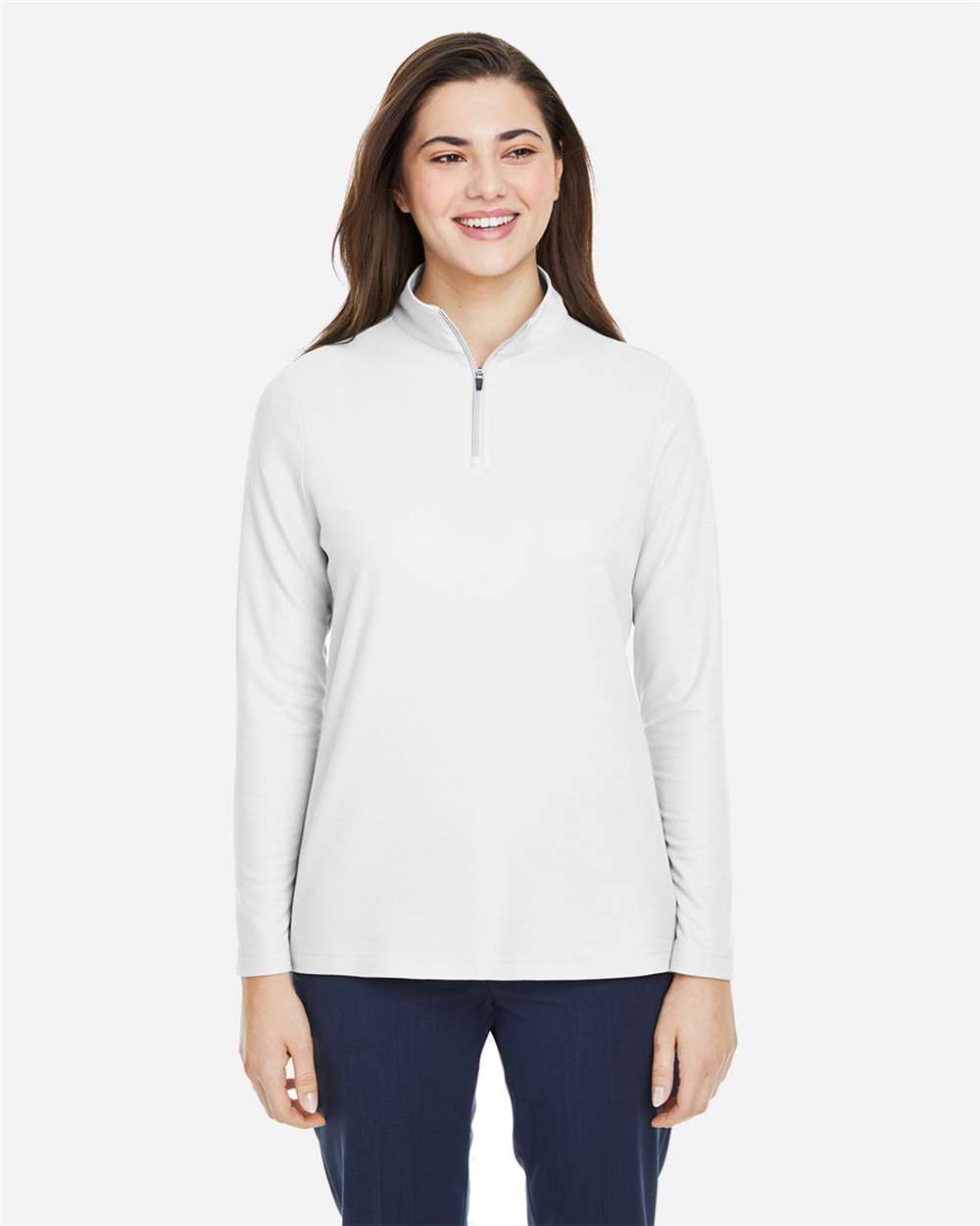 Women's Fusion ChromaSoftÂ™ Pique Quarter-Zip Pullover