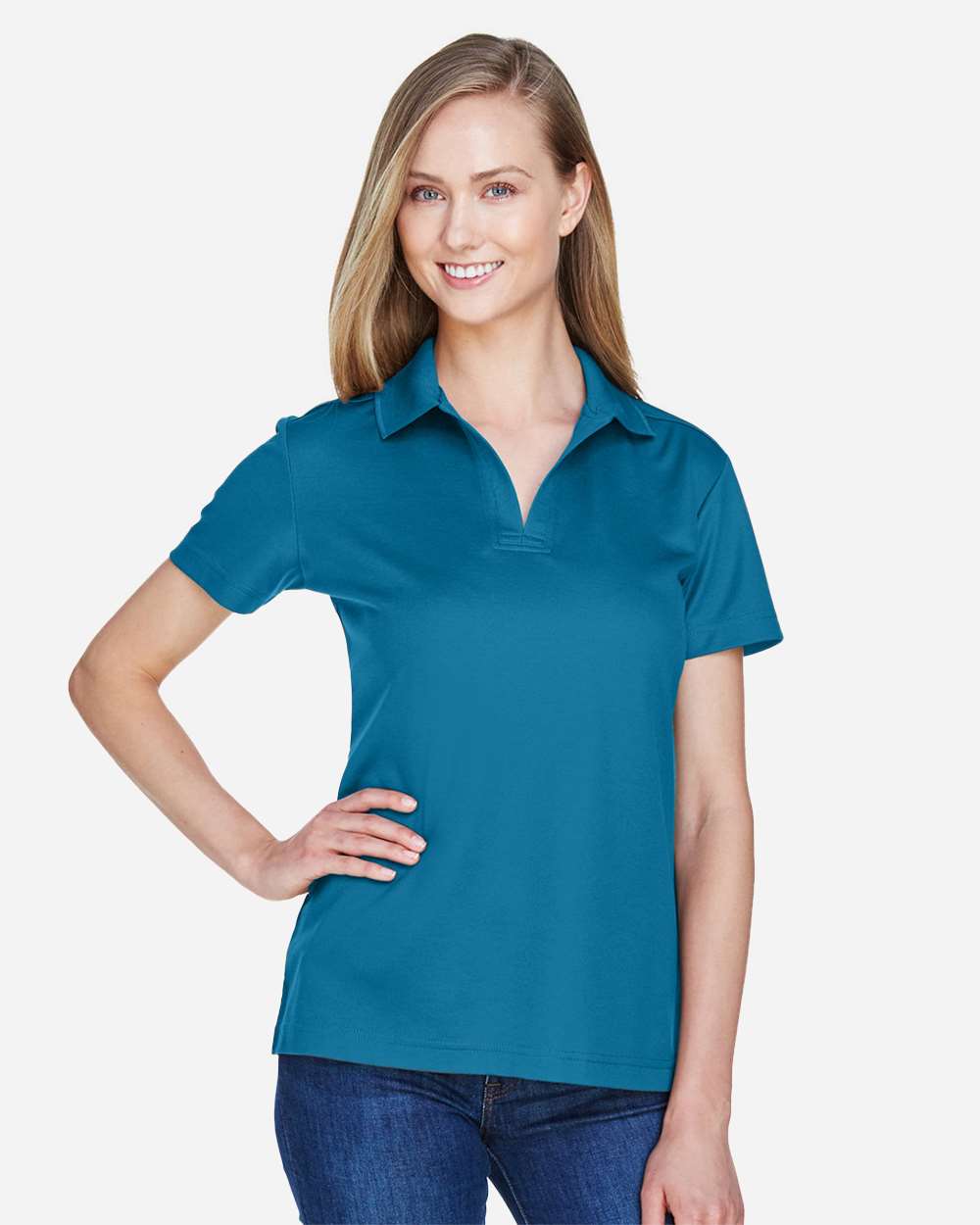 Women's CrownLux PerformanceÂ®Â Plaited Polo